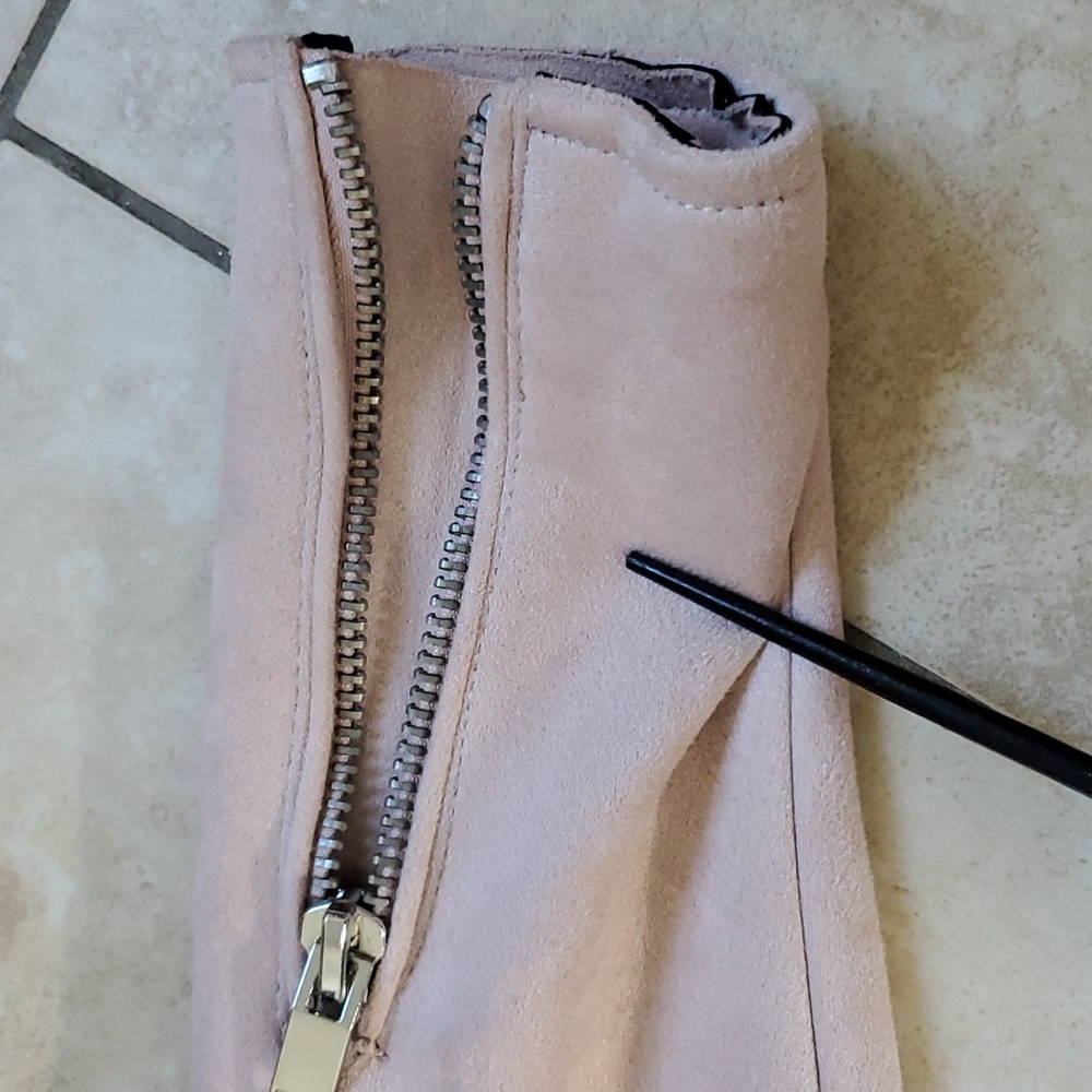 Zara Basic Outerwear Pink Jacket Zipper Pocket Be… - image 7